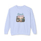 Beach Dreams Crewneck Sweatshirt — Vintage Coastal Sunset Graphic