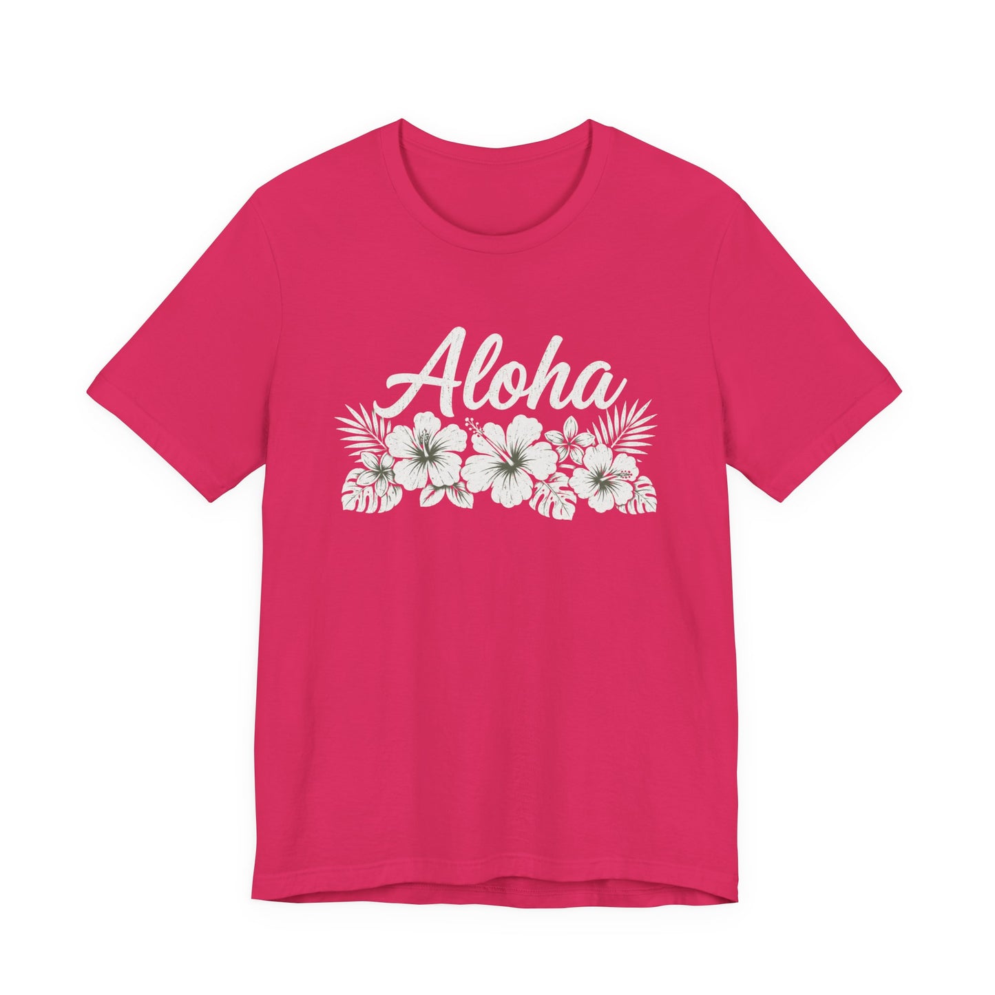 Aloha Floral T-Shirt — Hawaiian Hibiscus Vacation Tee