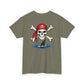 Pirate Skull & Shark Fin T-Shirt — Nautical Skull Crossbones Tee