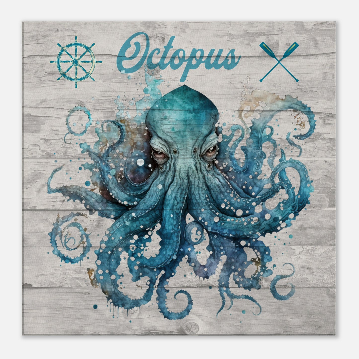 Octopus Canvas Wall Print by Caribbean Rays