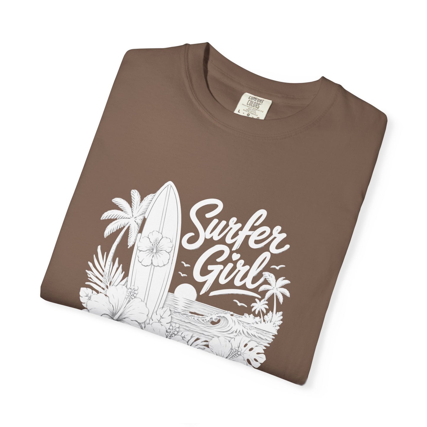 Surfer Girl Graphic Tee — Vintage Beach Surf T‑Shirt