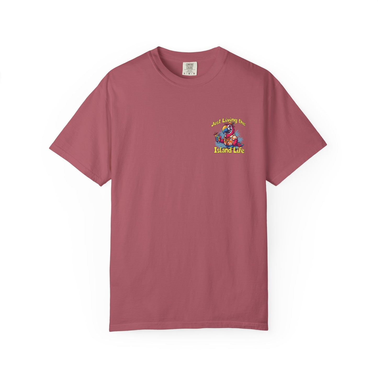 Island Life T-Shirt — Just Living the Island Life Parrot Graphic