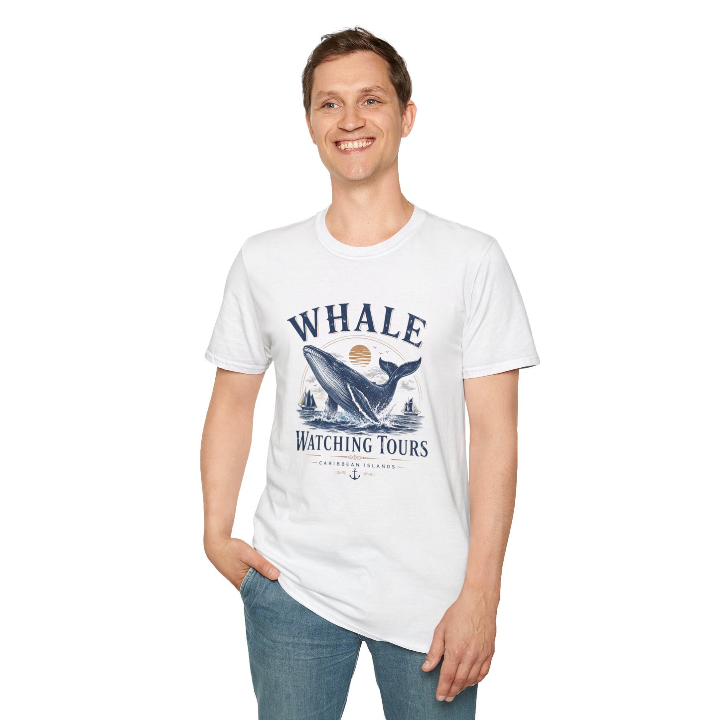 Whale Watching Tours Unisex Softstyle T-Shirt