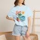 Sun, Sand & Sea T-Shirt – Tropical Beach Palm Tree Graphic Tee