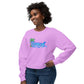 Beach Graphic Crewneck Sweatshirt — Palm Tree Retro Surf Vibe