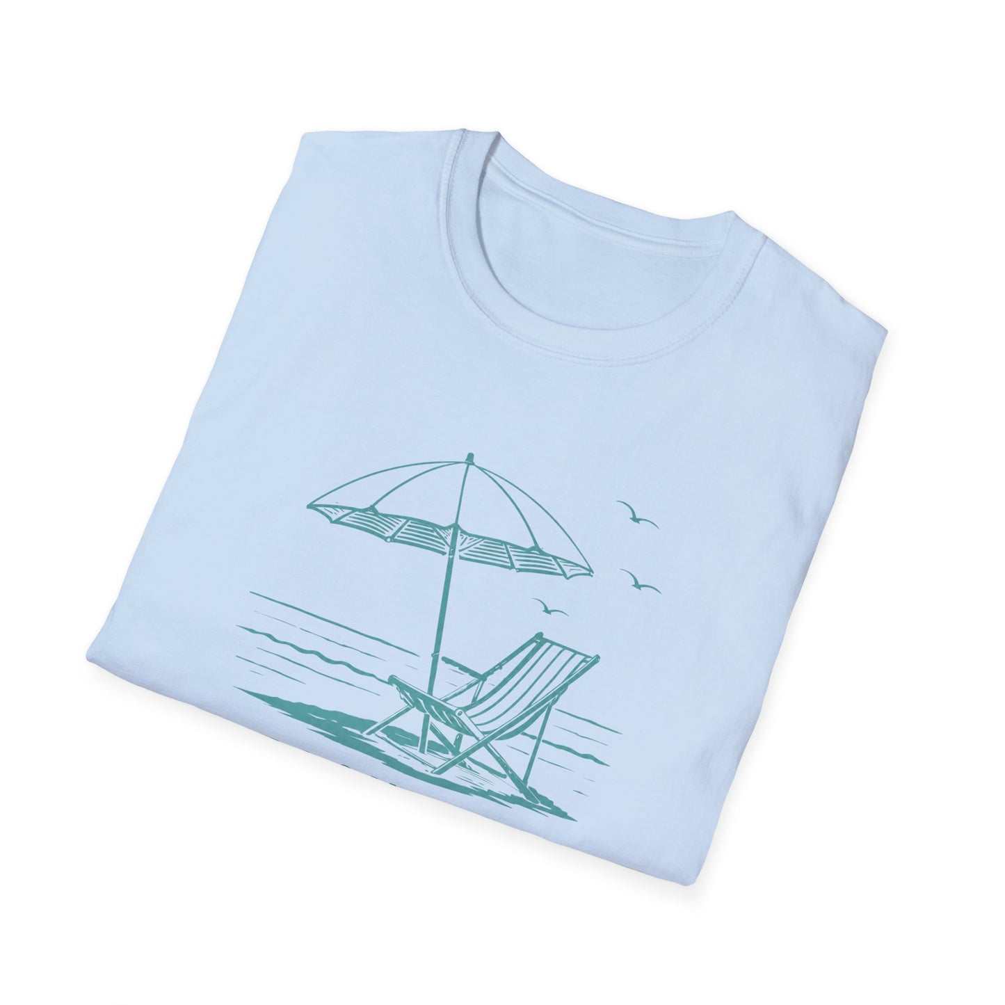 Beach Days T-Shirt — Relaxing Beach Chair & Umbrella Graphic