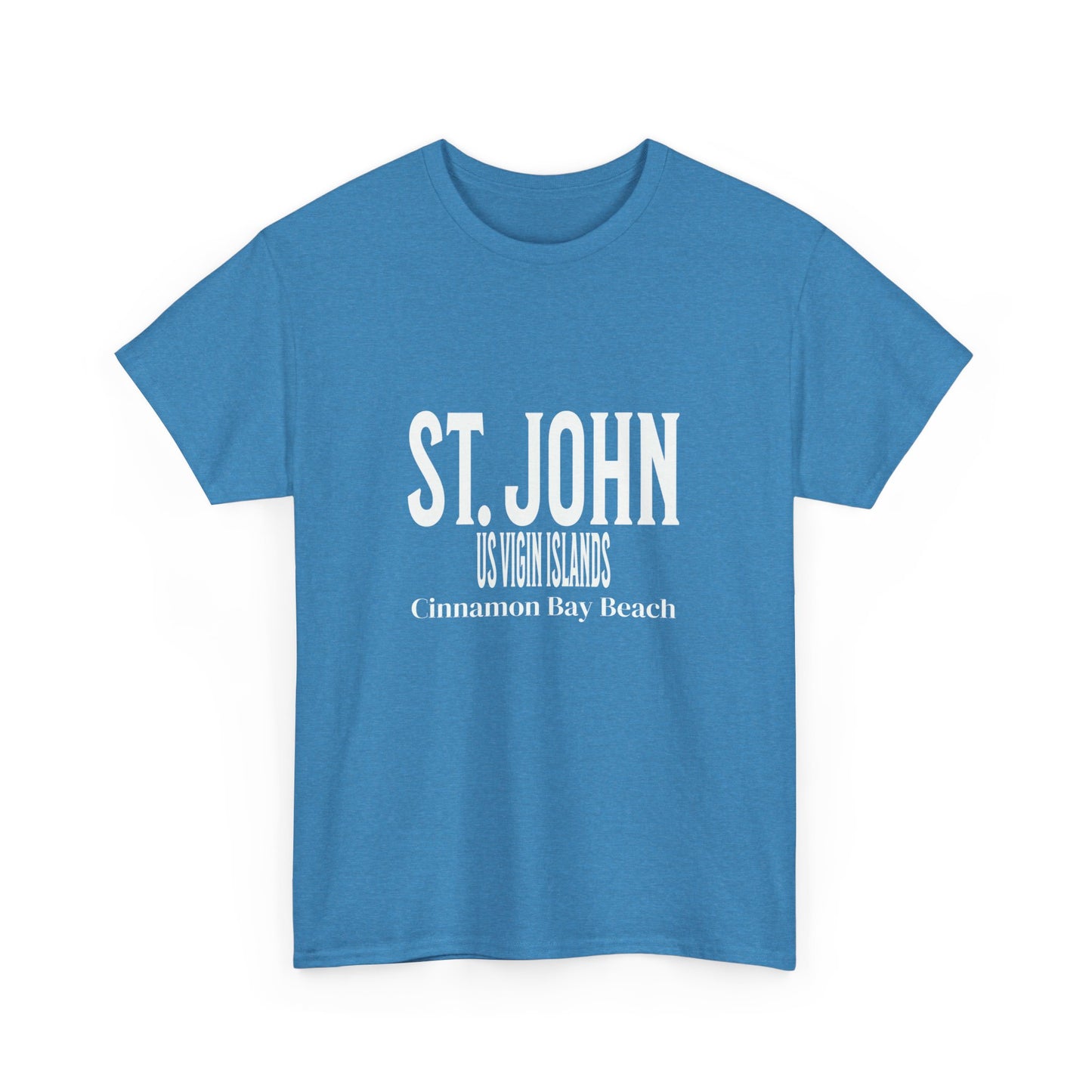 Island Collection St. John Unisex Heavy Cotton Tee at Caribbean Rays