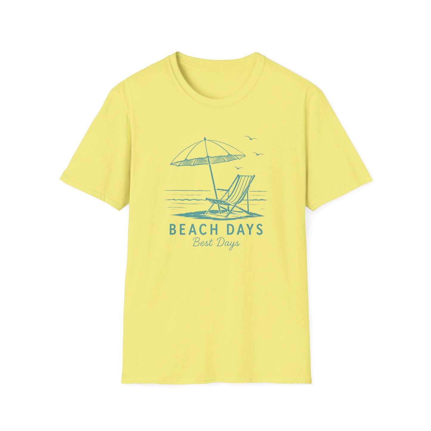 Beach Days T-Shirt — Relaxing Beach Chair & Umbrella Graphic