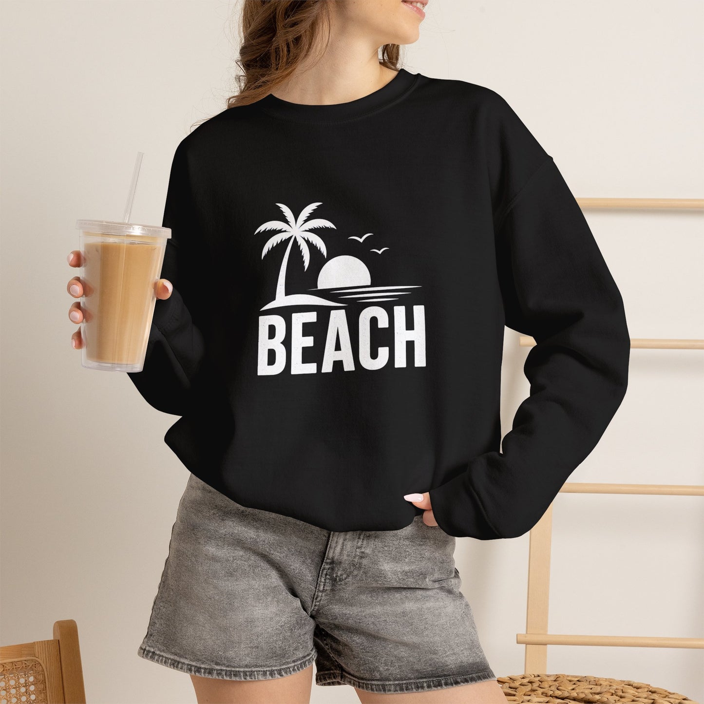 Beach Sunset Crewneck Sweatshirt