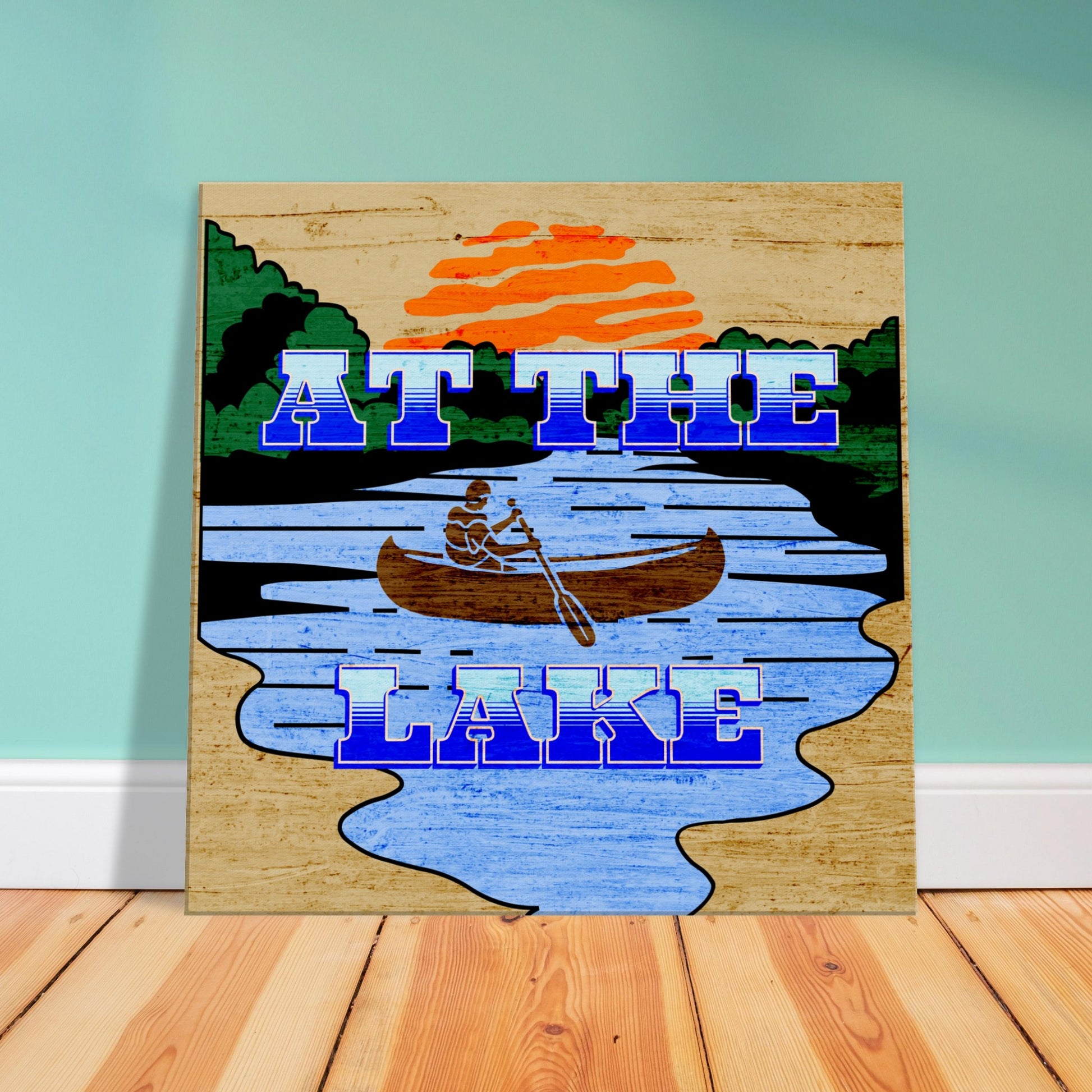 At The Lake Canvas Wall Prints - Caribbean Rays