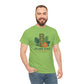 Island State of Mind T-Shirt — Tropical Tiki Tee with Hibiscus & Palm Leaves