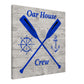 Oar House Crew Canvas Wall Print 