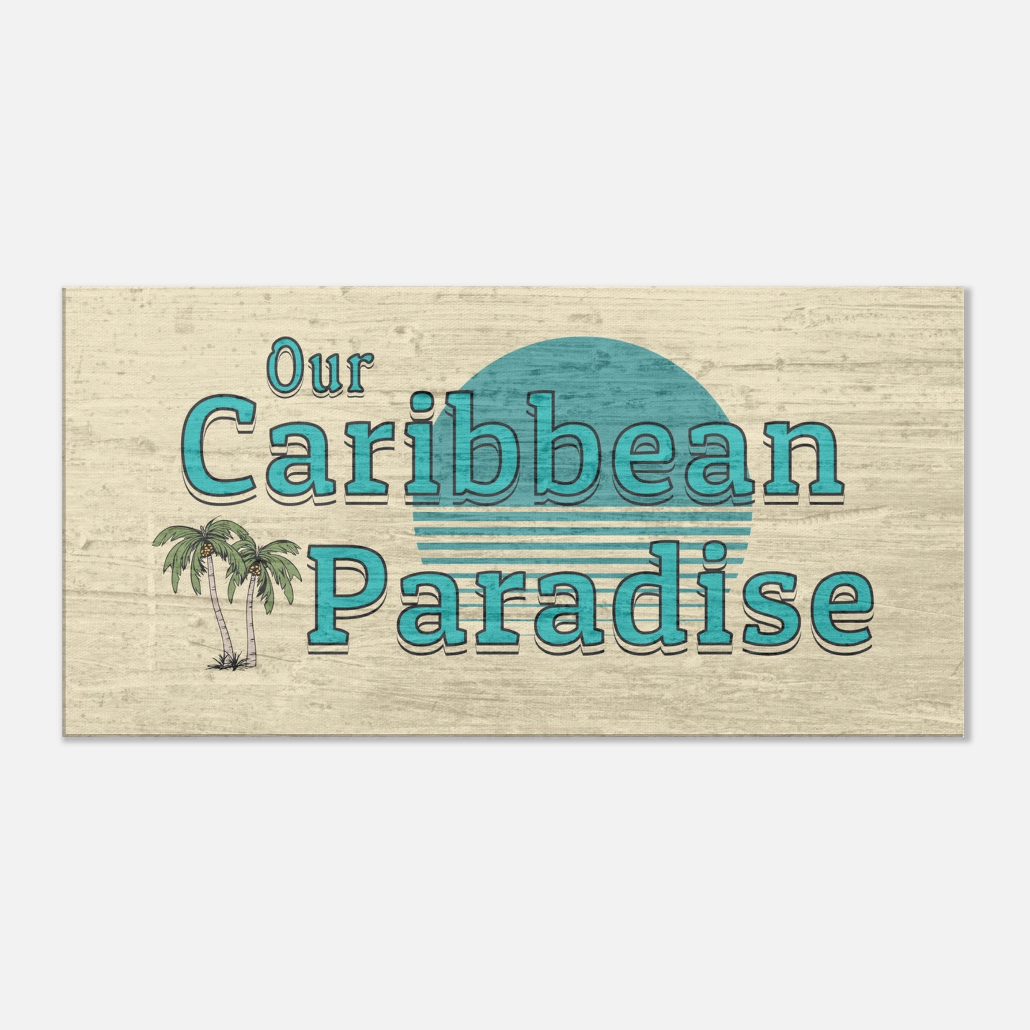 Our Caribbean Paradise Large Canvas Wall Prints- Caribbean Rays