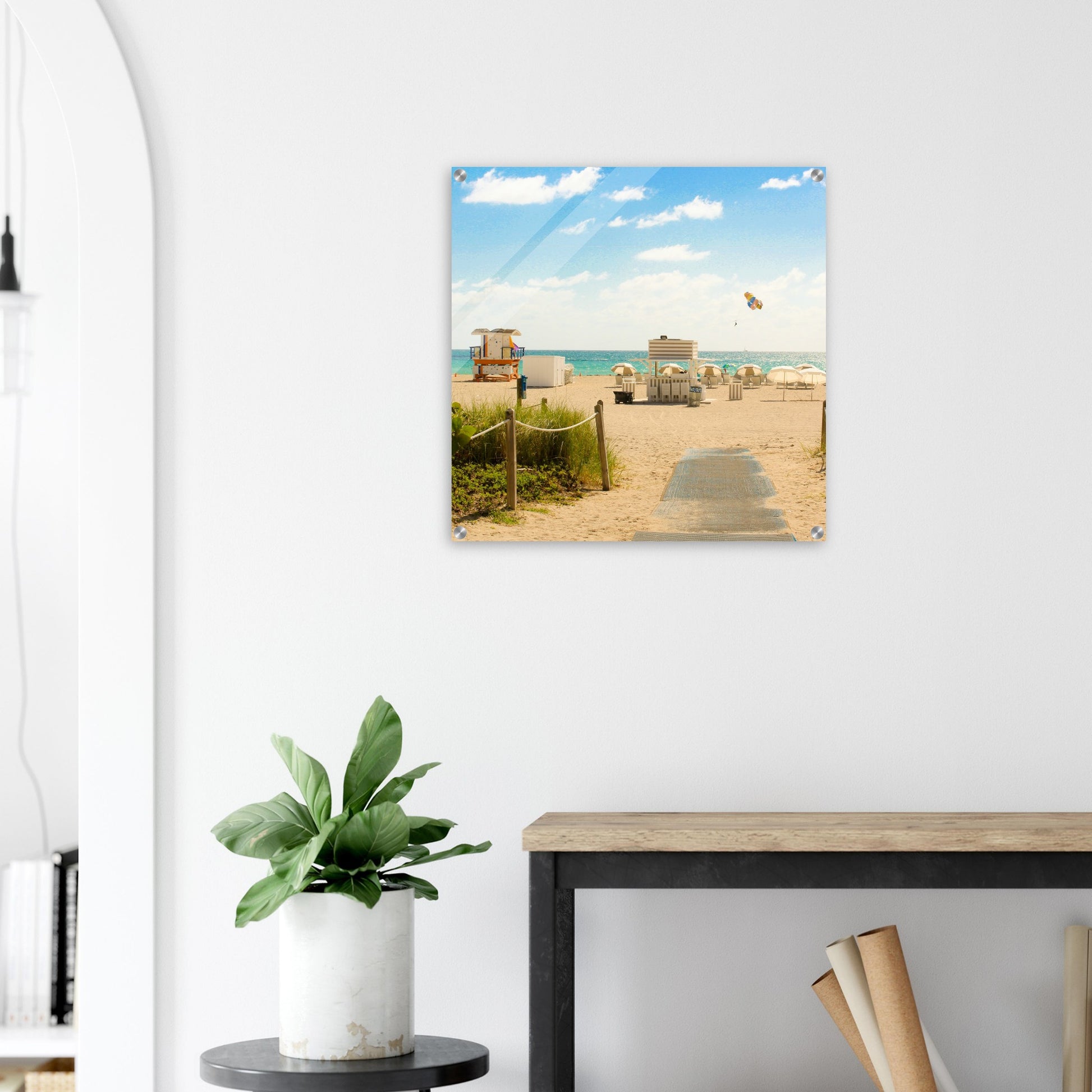 Beach Day Acrylic Wall Print - Caribbean Rays