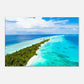 Skinny Island Canvas Wall Print by Caribbean Rays