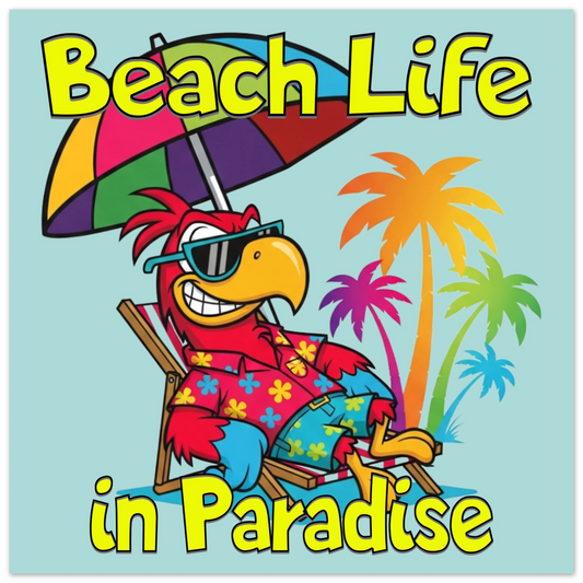 Beach Life in Paradise Aluminum Wall  Print at Caribbean Rays