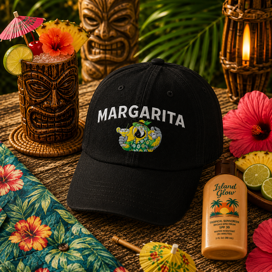 Margarita Parrot  Embroidered Baseball Hat