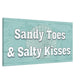 Sandy Toes Large Canvas Wall Print 