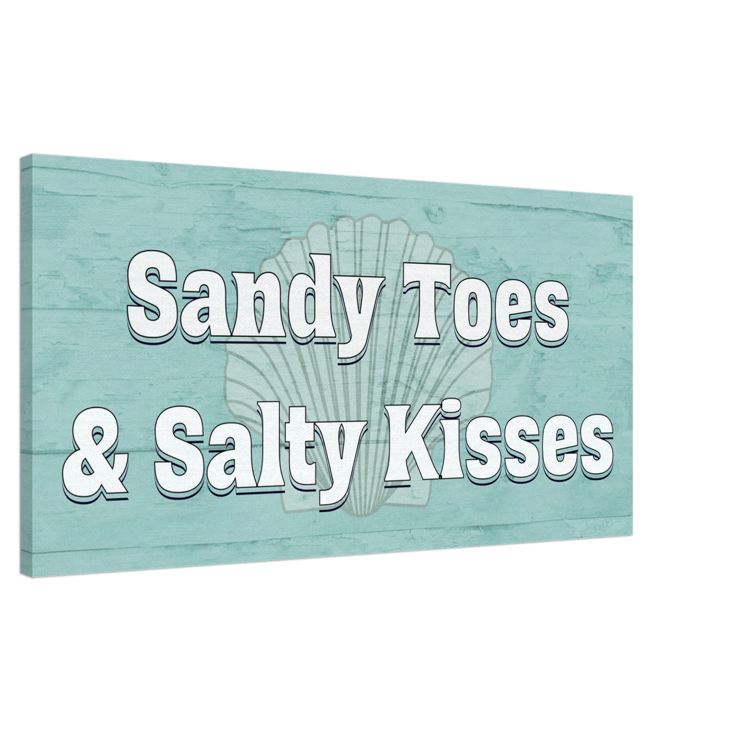 Sandy Toes Large Canvas Wall Print 