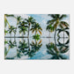  Palm Tree Reflections Canvas Wall Print by Caribbean Rays