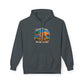 Great Minds Drink Alike Hoodie — Tropical Sunset Palm Beach Graphic Sweatshirt