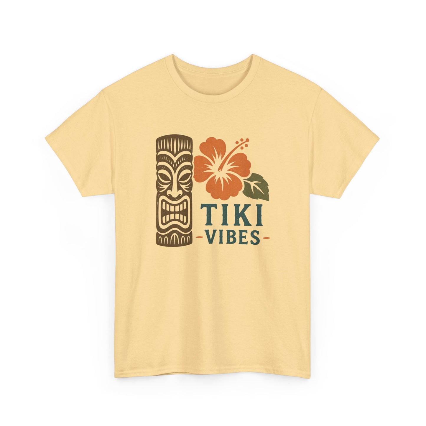 Tiki Vibes Floral Hibiscus Tee