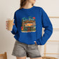 Tiki Bar Crewneck Sweatshirt — Retro Tropical Sunset Design