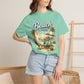 Beach Therapy T-Shirt — Vintage Surf Chair & Palm Graphic