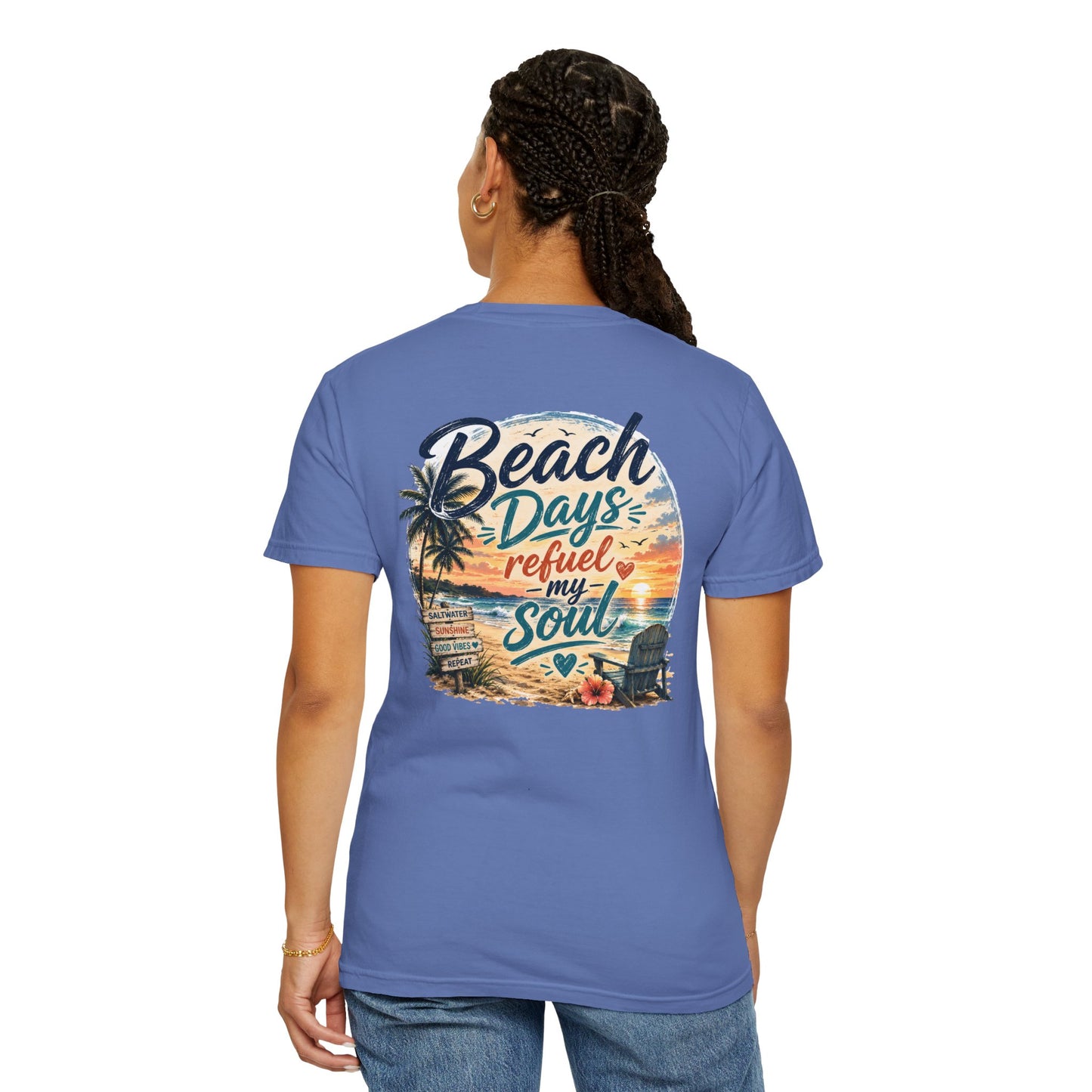 Beach Days T-Shirt — "Beach Days Refuel My Soul" Graphic Tee