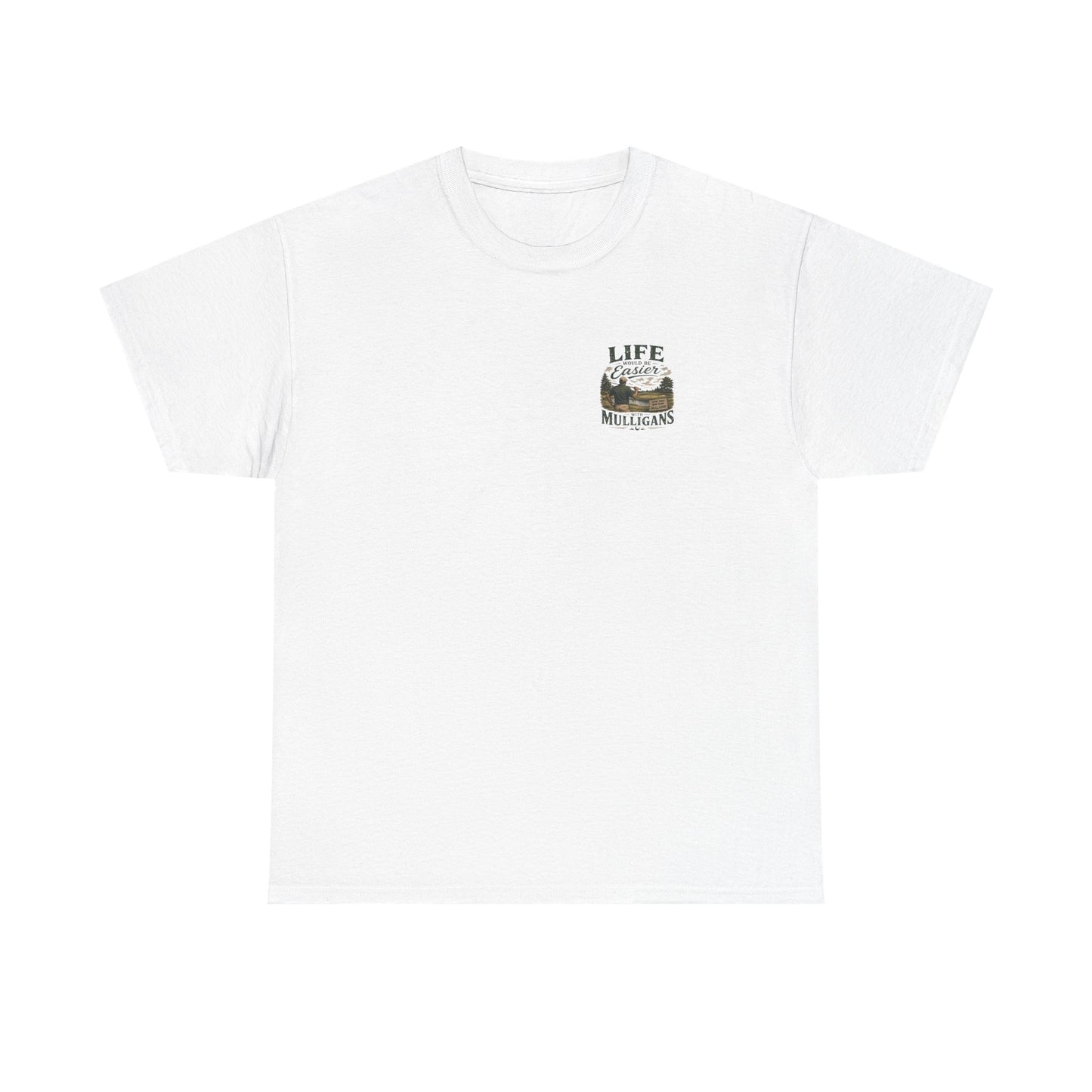 Mulligans Golf T-Shirt — “Life Would Be Easier With Mulligans” Vintage Golf Tee