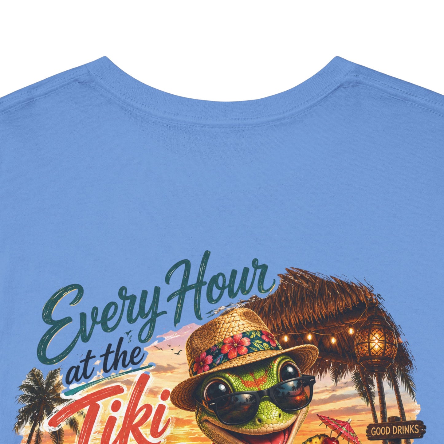 T-Shirt - "Every Hour at the Tiki Bar is Happy Hour" Vintage Tropical Tee