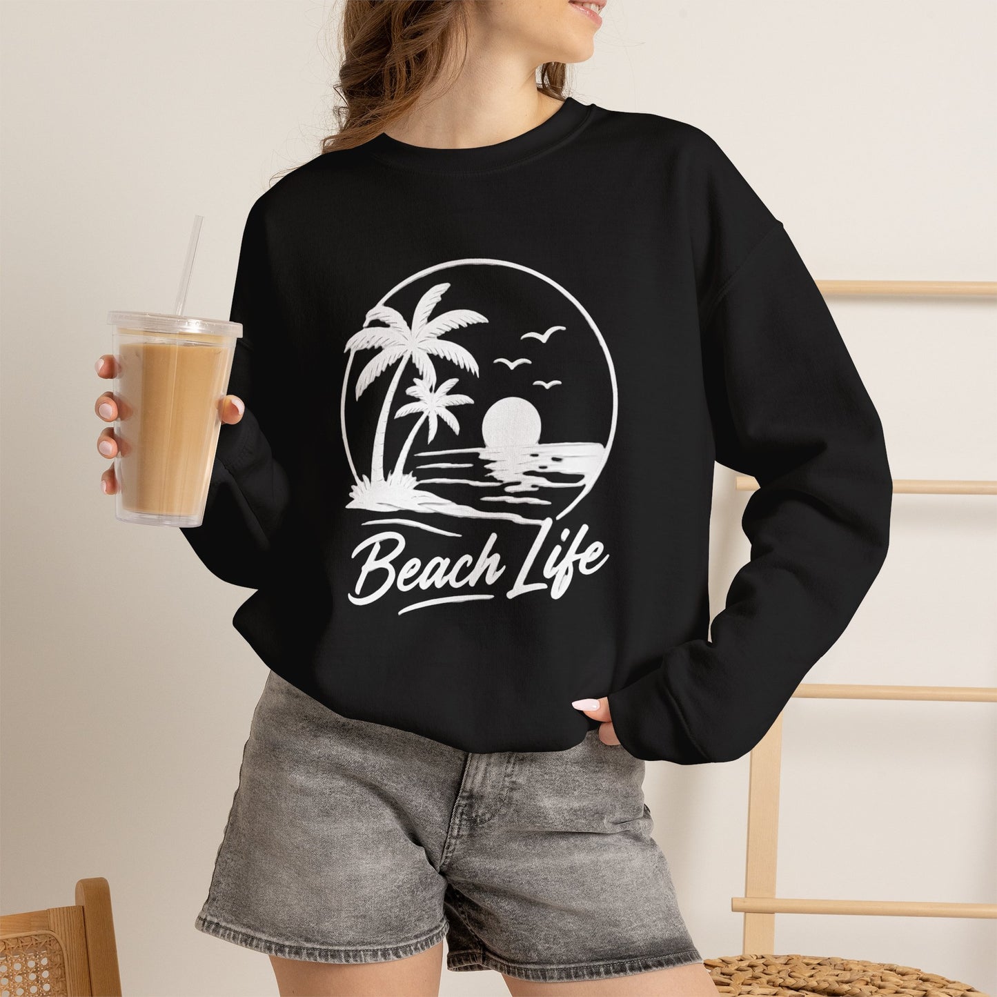 Beach Life Crewneck Sweatshirt