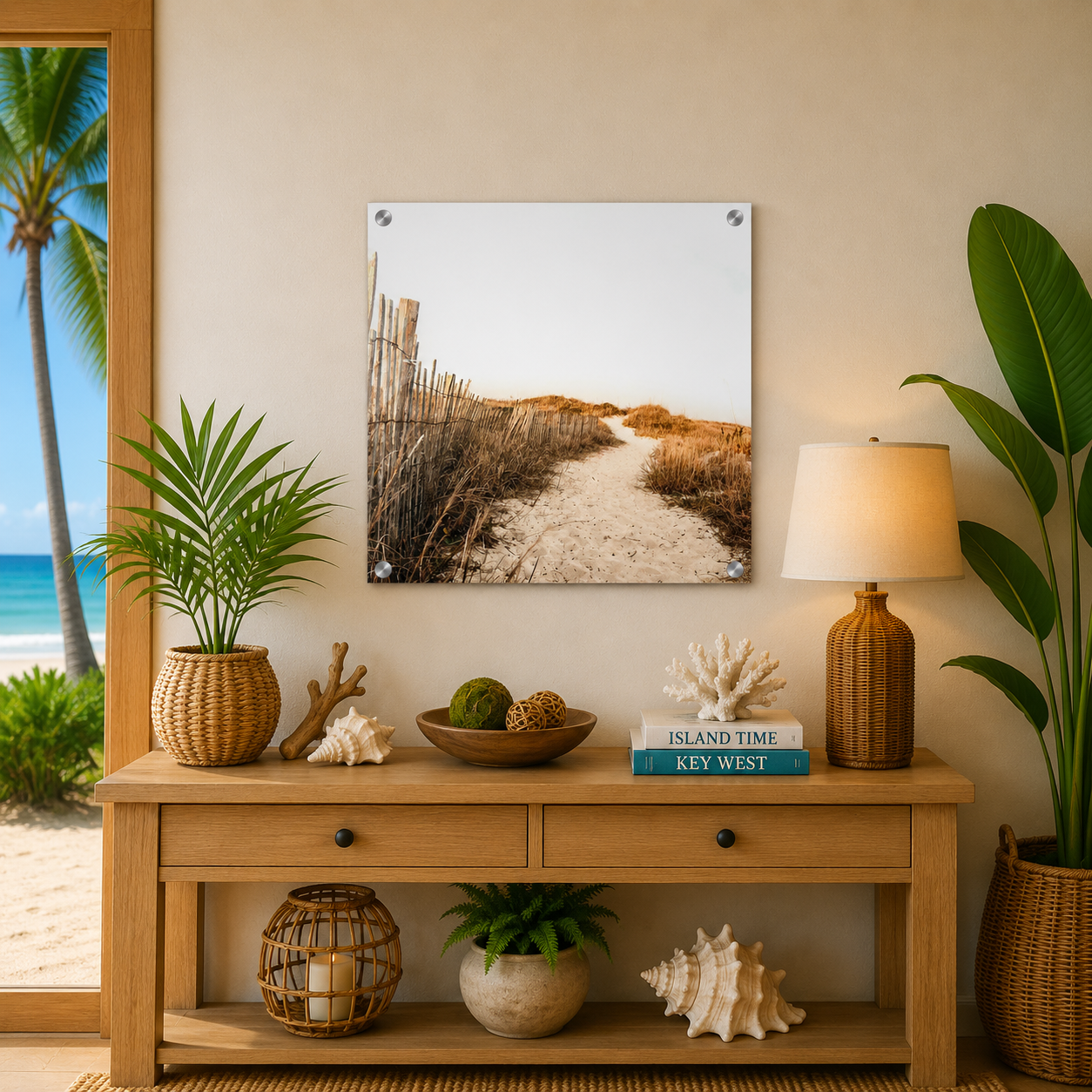 Sandy Path Acrylic Wall Print