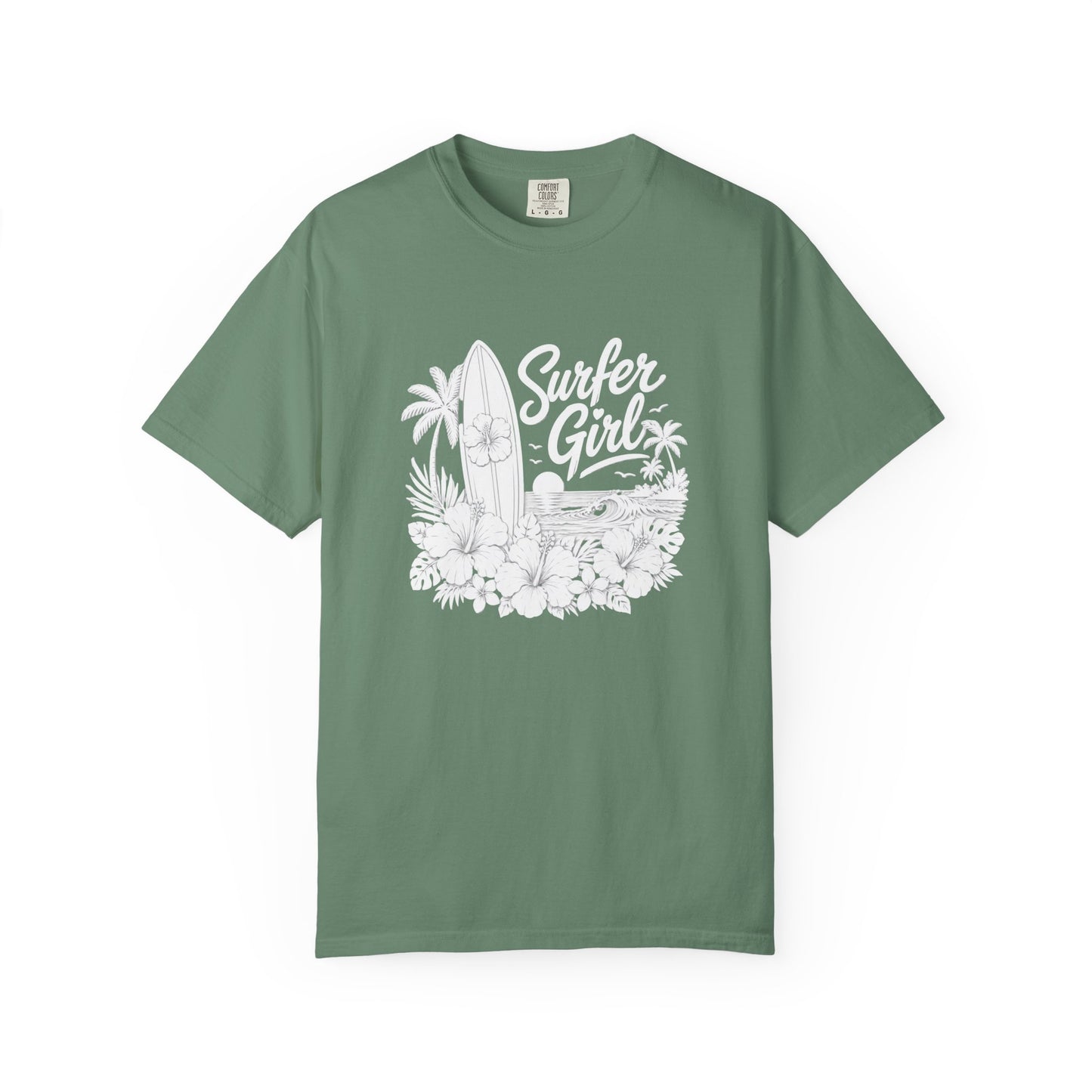 Surfer Girl Graphic Tee — Vintage Beach Surf T‑Shirt