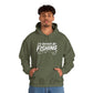 Fishing Hoodie – "I'd Rather Be Fishing" Graphic Pullover for Anglers