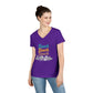 Beach Beach Beach Script V-Neck Tee — Women’s Casual Coastal T-Shirt