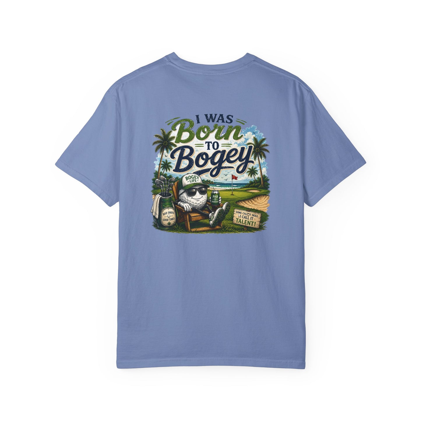Born to Bogey T-Shirt — Retro Golf Skull Graphic Tee