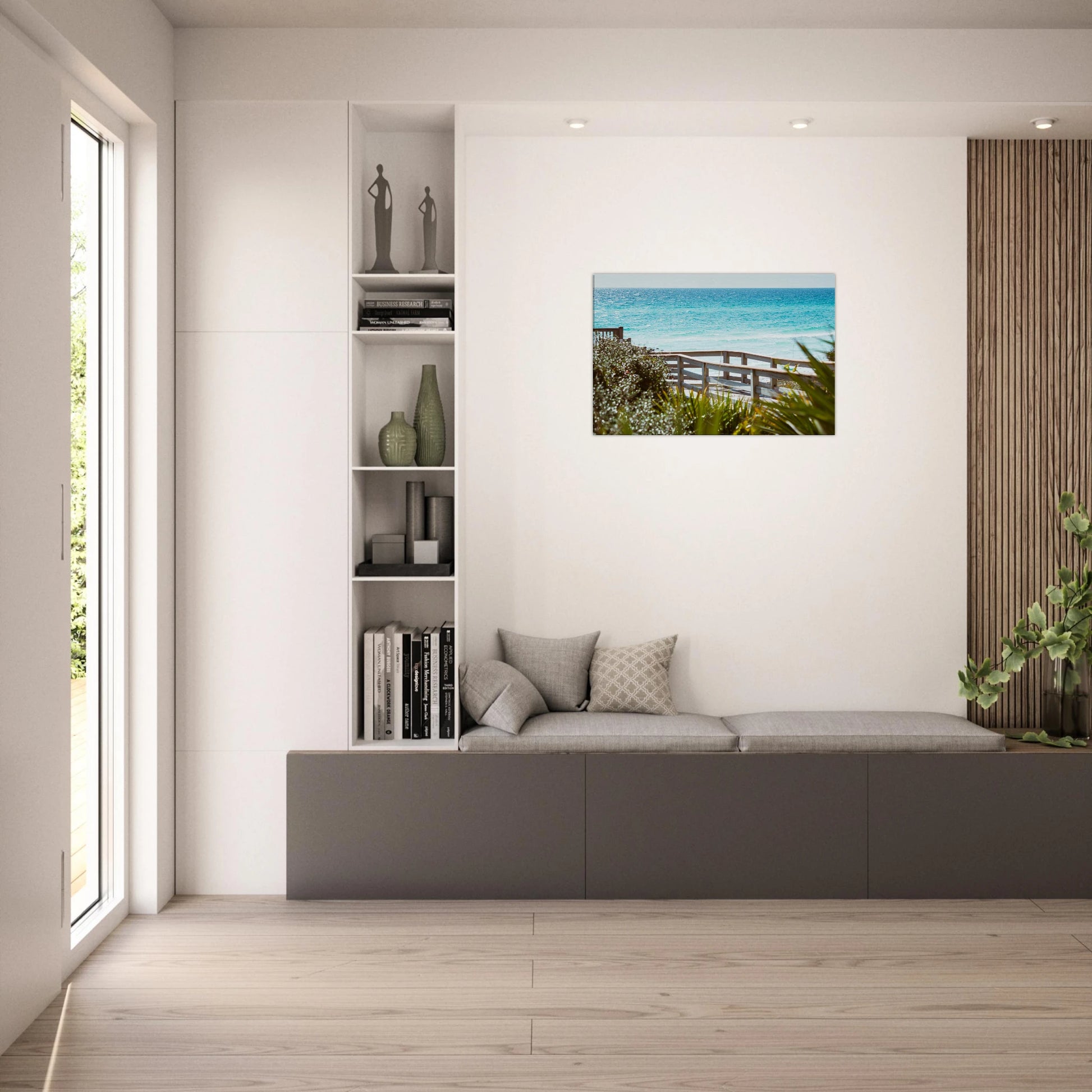 Your Beach Happy Place Canvas Print on Caribbean Rays