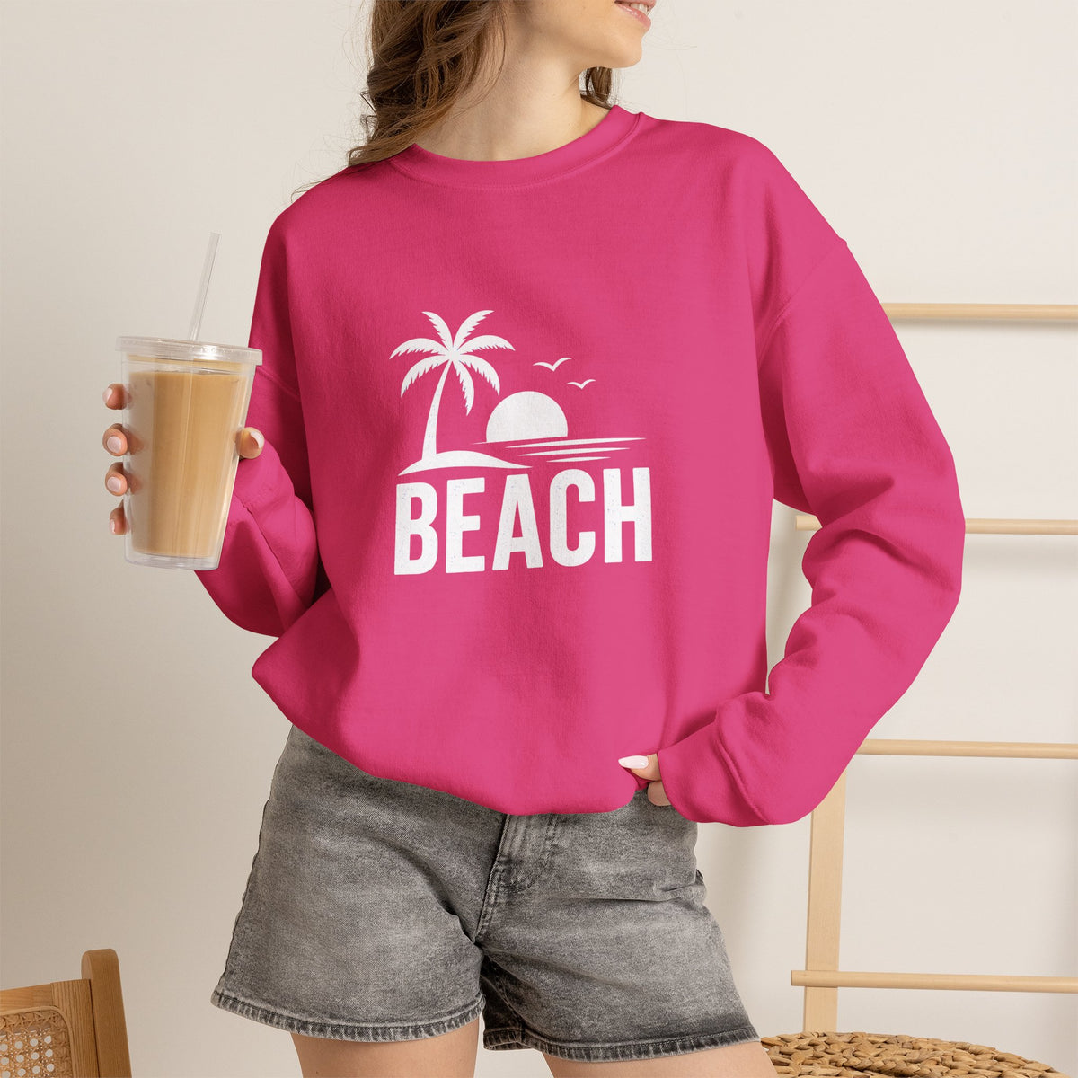 Beach Sunset Crewneck Sweatshirt