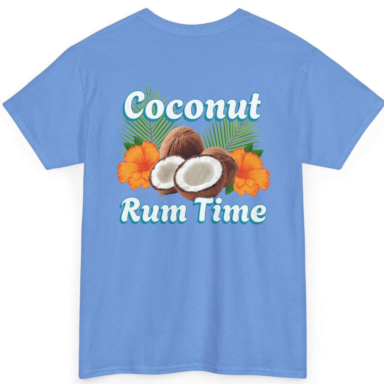 Coconut Rum Time Unisex Heavy Cotton Tee by Caribbean Rays