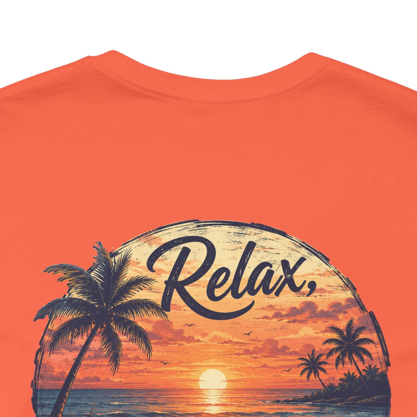 Sunset Beach Tee — "Relax Watch a Sunset" Graphic T-Shirt