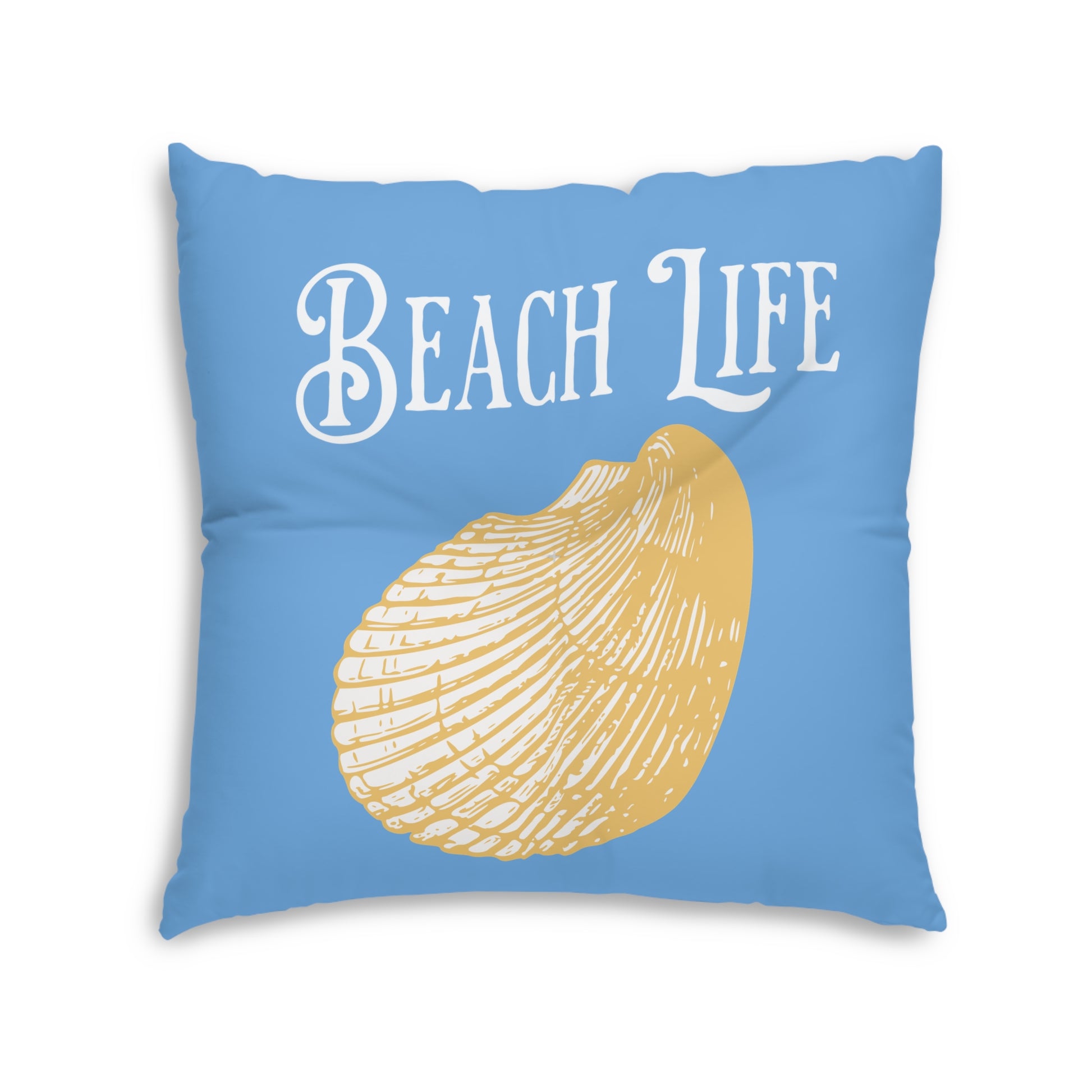 Beach Day Tufted Floor Pillow, Square at Caribbean Rays