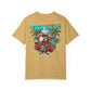 Beige t-shirt with a 'Tiki Time' graphic featuring a parrot and palm trees on a white background.
