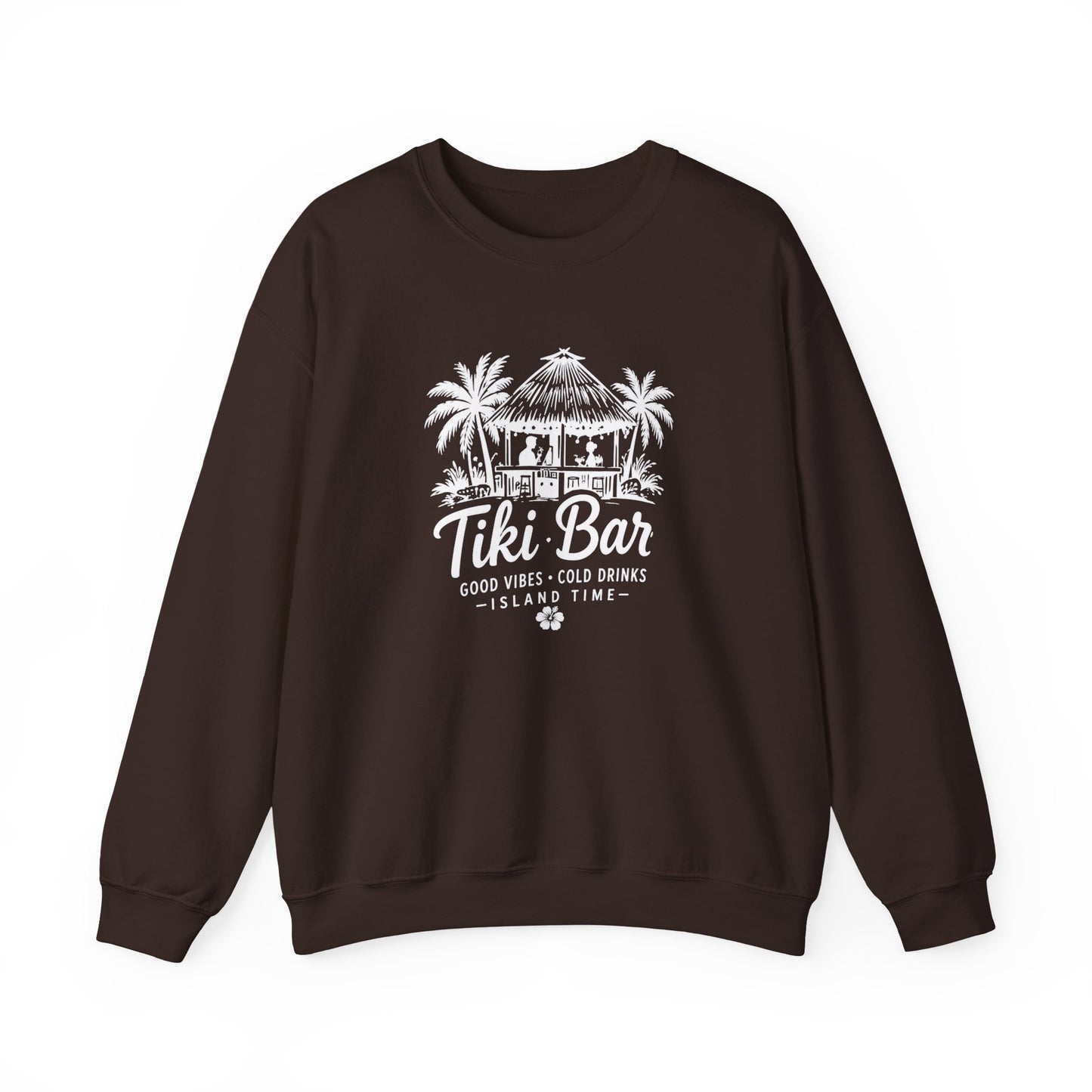 Tiki Bar Crewneck Sweatshirt – Island Vibes Graphic Pullover