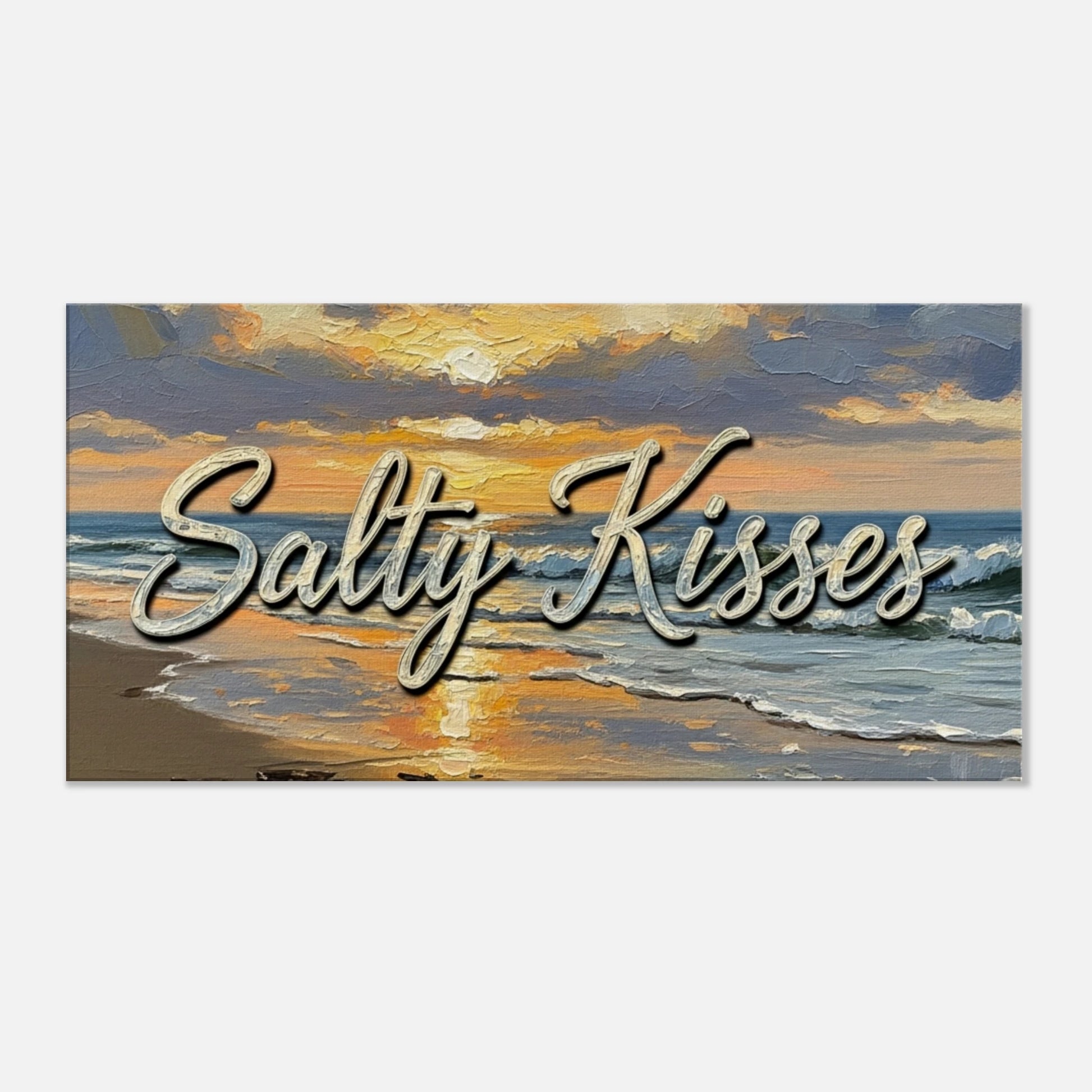 Salty Kisses Beach Canvas Wall Prints at Caribbean Rays