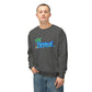 Beach Graphic Crewneck Sweatshirt — Palm Tree Retro Surf Vibe