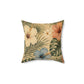 Tropical Leaves Spun Polyester Square Pillow