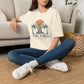 Tiki Vibes Sunset Tee (Palm Trees & Tiki Mask)