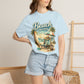 Beach Therapy T-Shirt — Vintage Surf Chair & Palm Graphic
