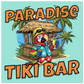 Paradise Tiki Bar Aluminum Wall Print at Caribbean Rays 